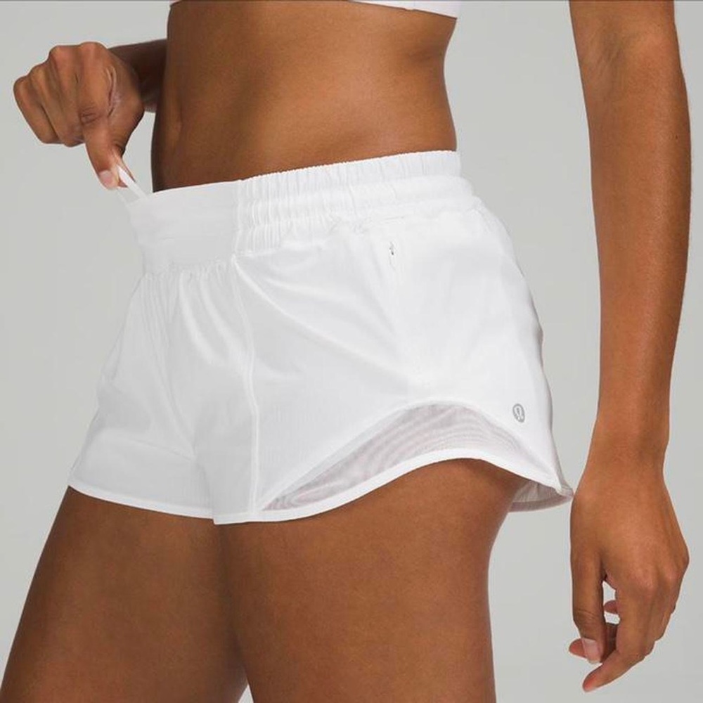 Lululemon White Hotty Hots 2.5 Size 4